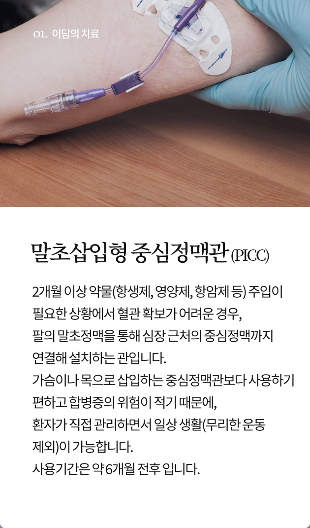 말초삽입형 중심정맥관 (PICC)