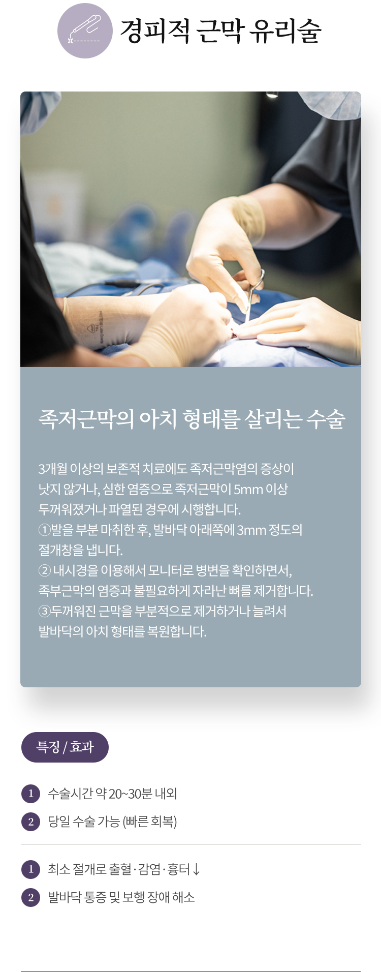 경피적 근막 유리술